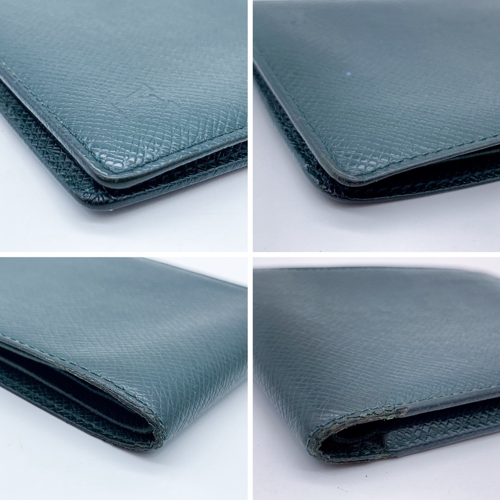 Louis Vuitton Six-Cards Bifold Pebbled Leather Wallet in Dark Green - Picture 10 of 14